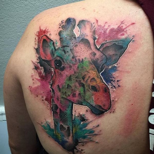 tatuagem girafa 184