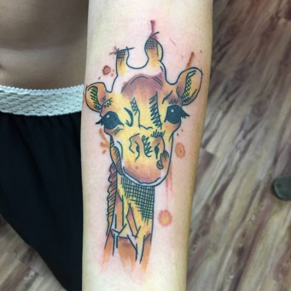 tatuagem girafa 190