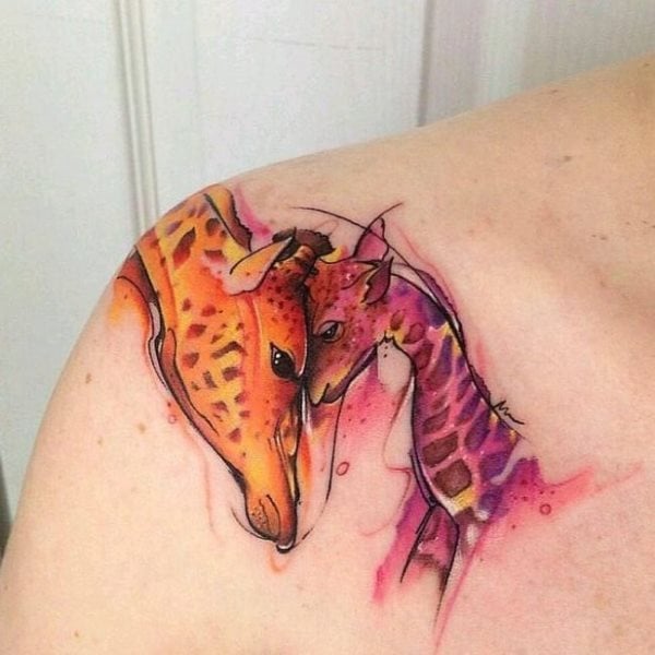 tatuagem girafa 196