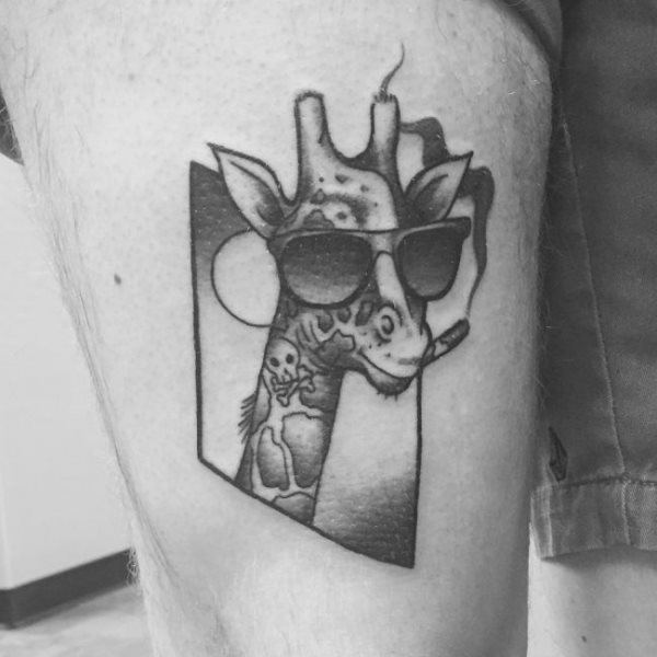 tatuagem girafa 206