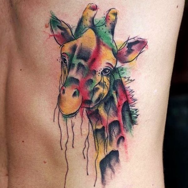 tatuagem girafa 210