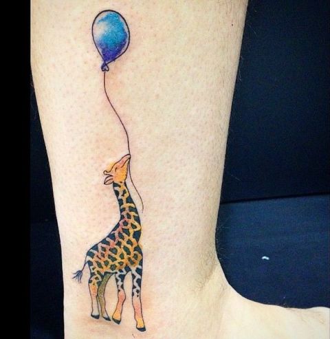 tatuagem girafa 222