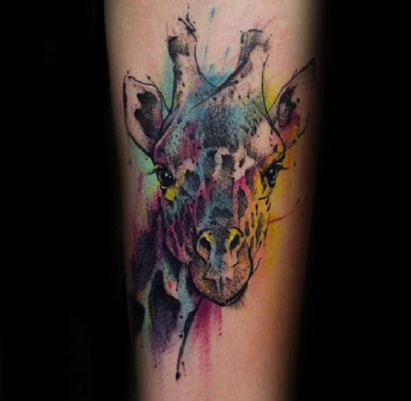 tatuagem girafa 254
