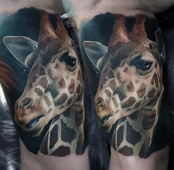 tatuagem girafa 298