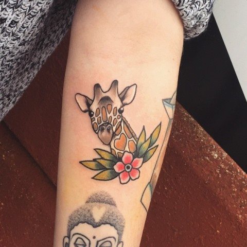tatuagem girafa 314