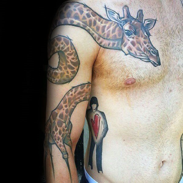 tatuagem girafa 344