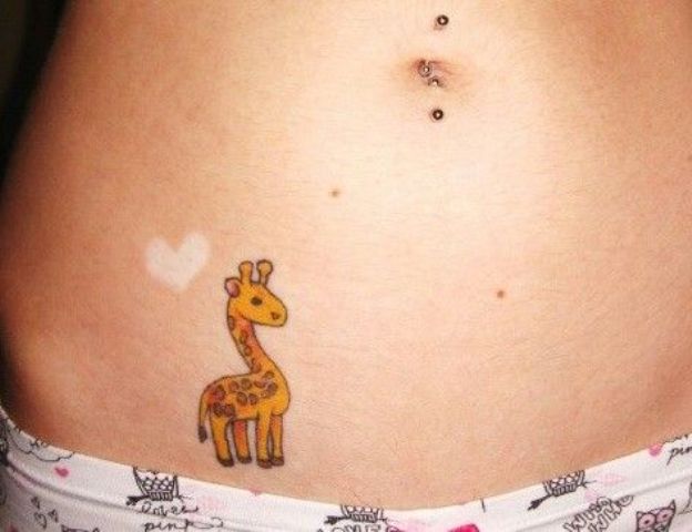 tatuagem girafa 346