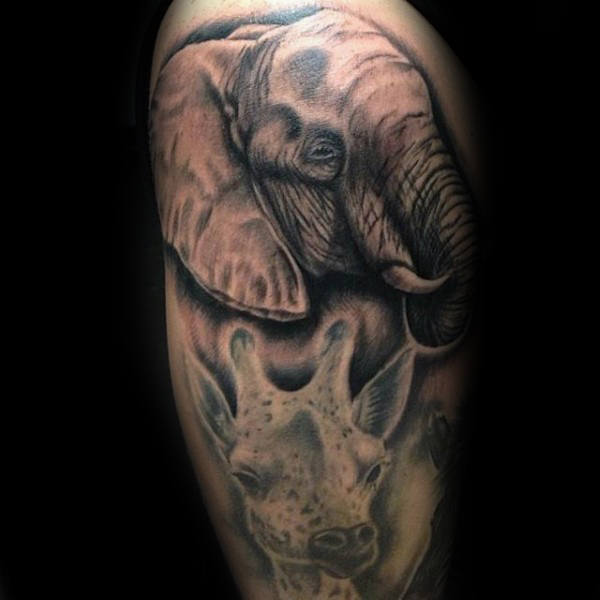 tatuagem girafa 46