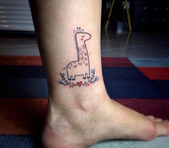 tatuagem girafa 56