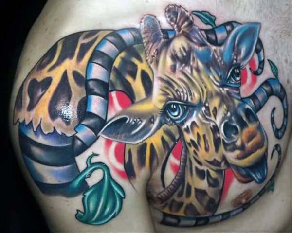 tatuagem girafa 60