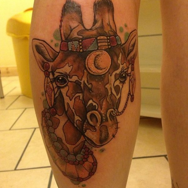 tatuagem girafa 86