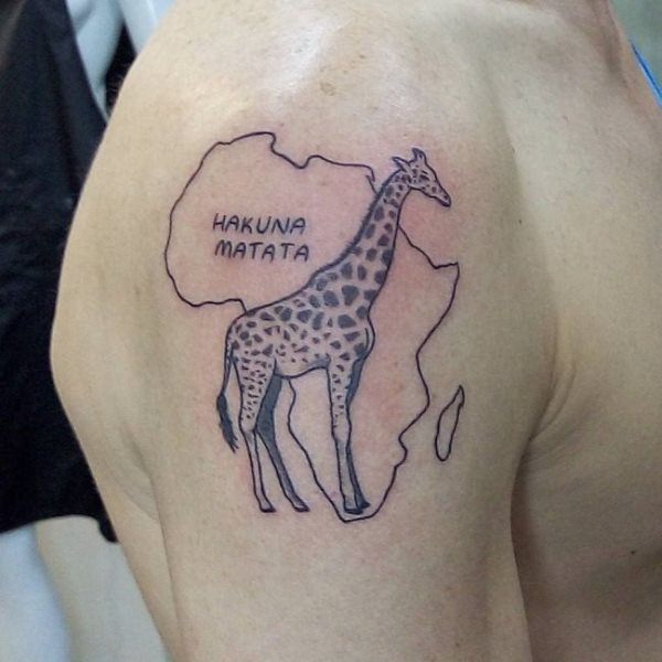 tatuagem girafa 90