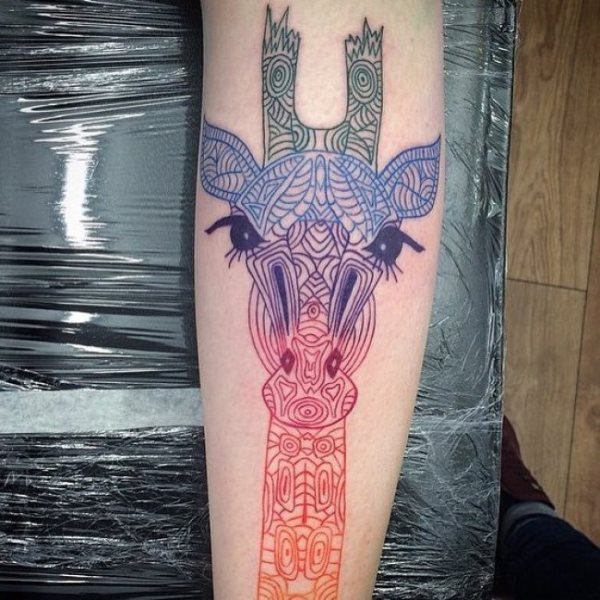 tatuagem girafa 98