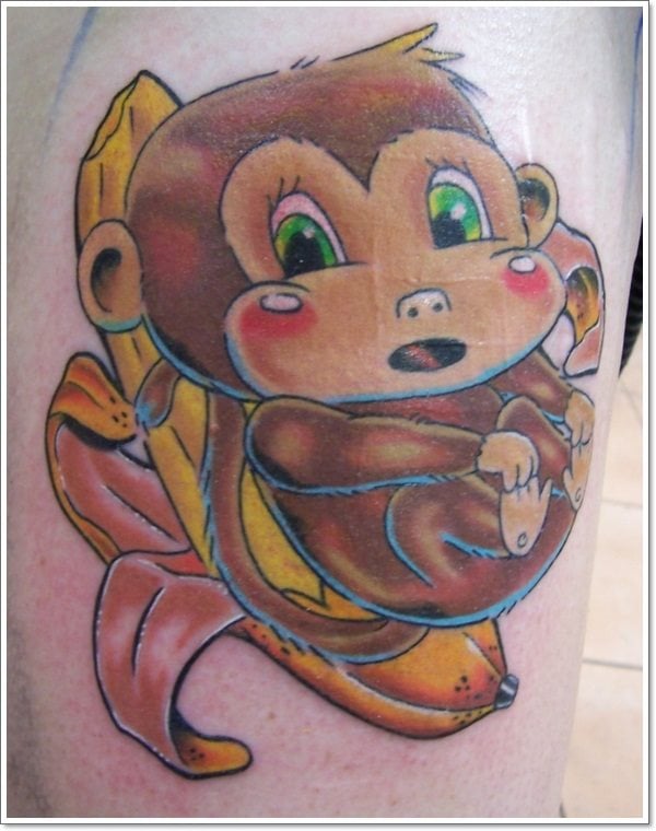 130 tatuagens de macacos (e o seu significado)