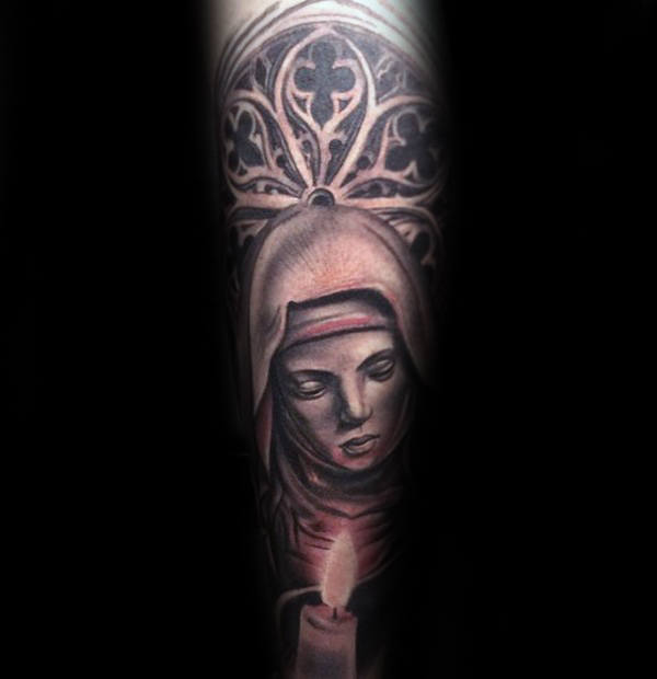 tatuagem virgem maria 18