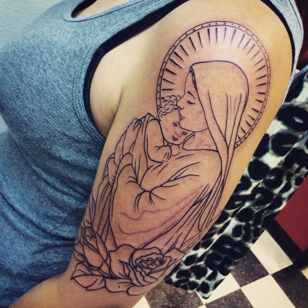 tatuagem virgem maria 244