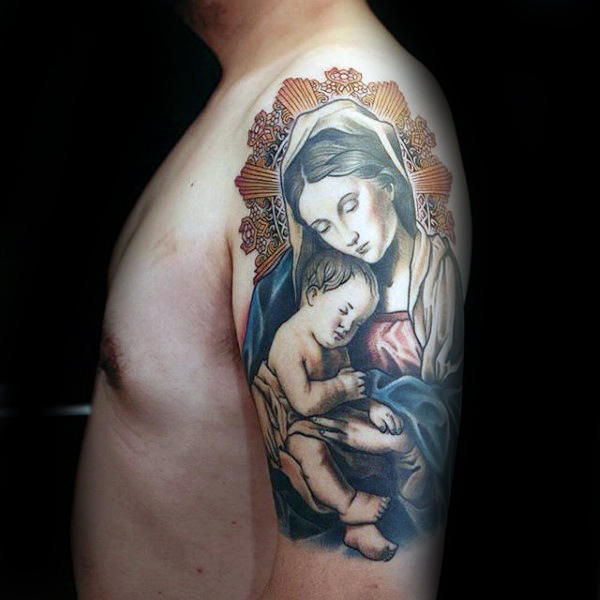 tatuagem virgem maria 394