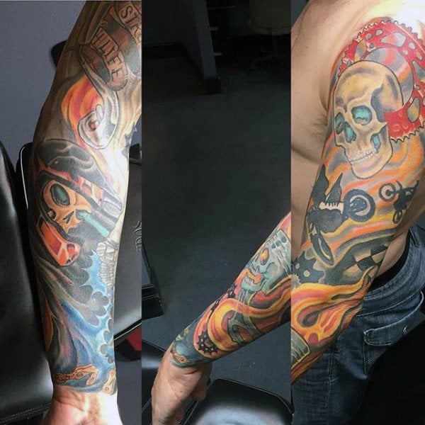 tatuagem motocross 54