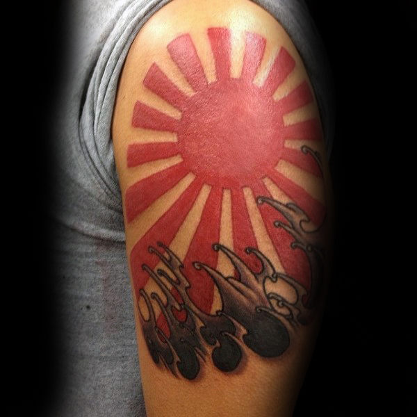 tatuagem sol nascente japones 11