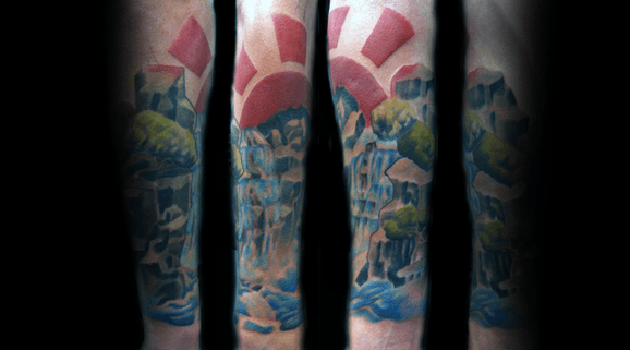 tatuagem sol nascente japones 33