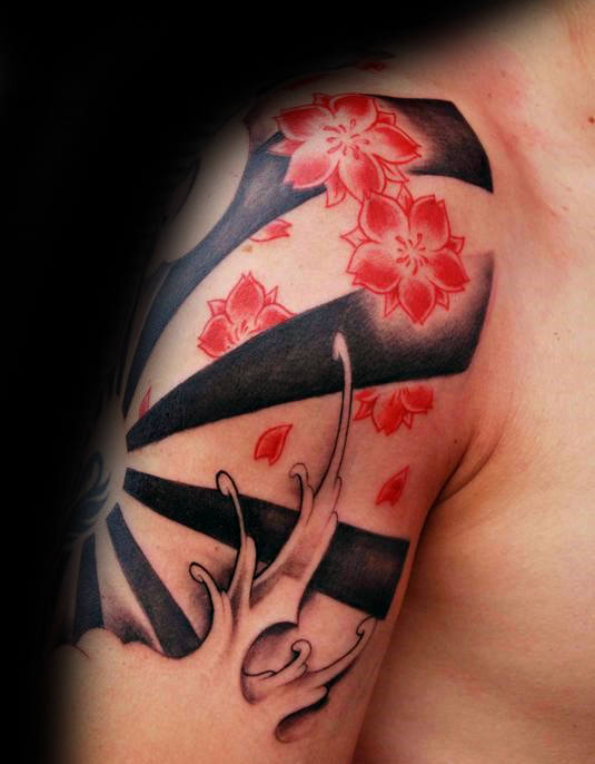 tatuagem sol nascente japones 55