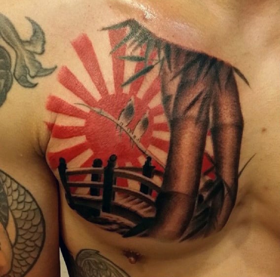 tatuagem sol nascente japones 67