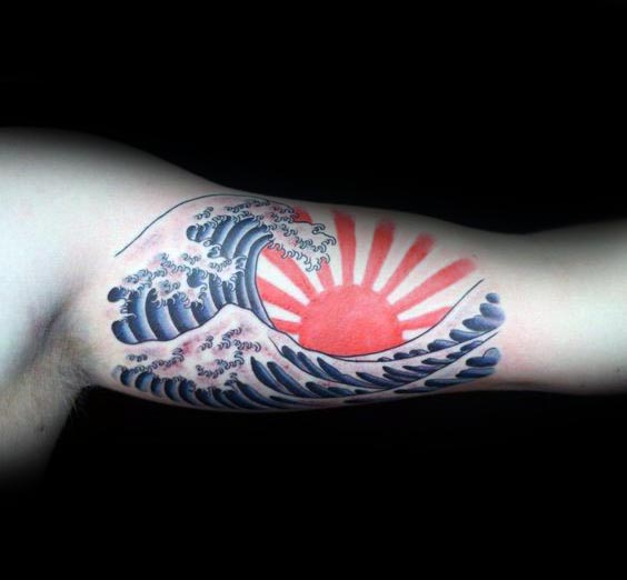 tatuagem sol nascente japones 85