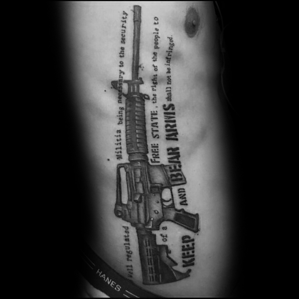 tatuagem AR 15 125