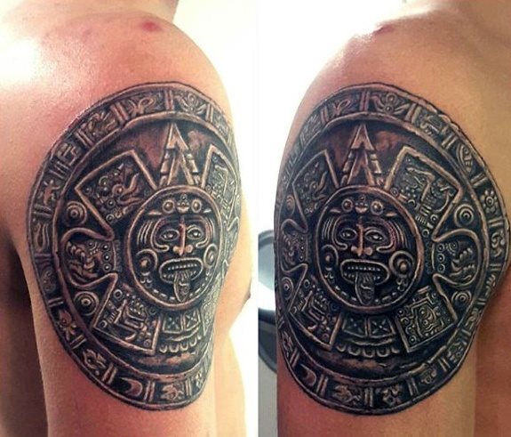 tatuagem calendario maia 10