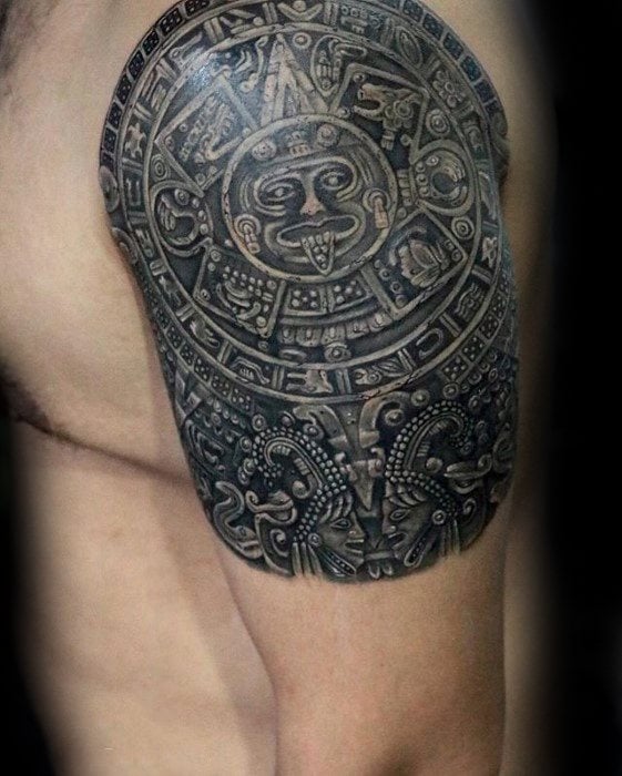 tatuagem calendario maia 22
