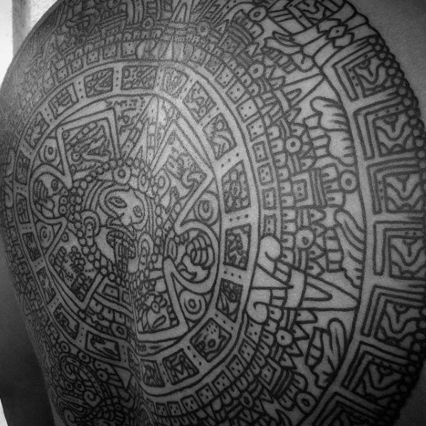tatuagem calendario maia 44