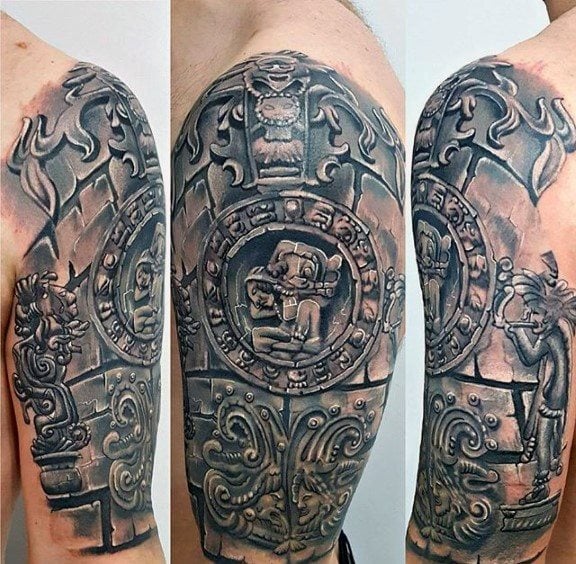 tatuagem calendario maia 58