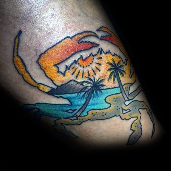 tatuagem caranguejo 112