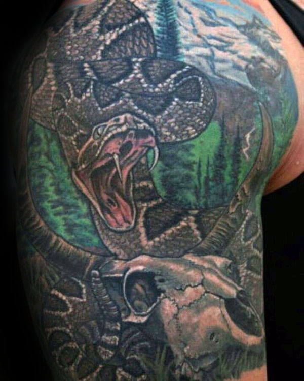 tatuagem cobra cascavel 20