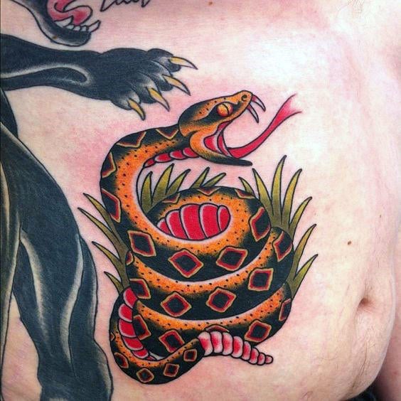 tatuagem cobra cascavel 58