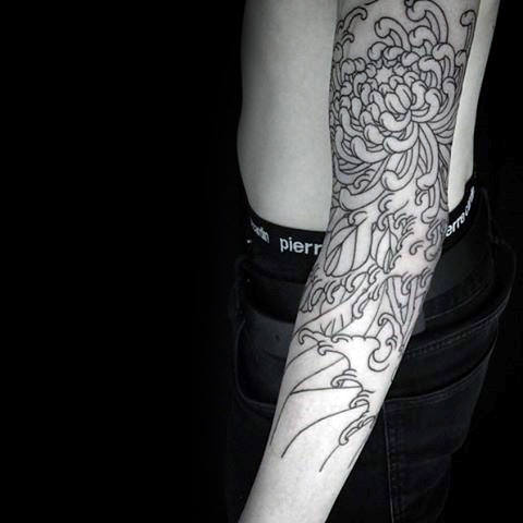 tatuagem crisantemo 108