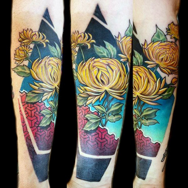 tatuagem crisantemo 38