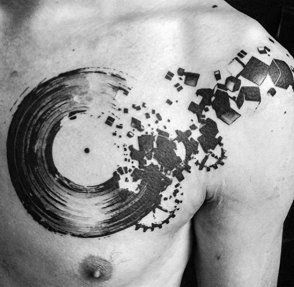 tatuagem discos de vinil 12