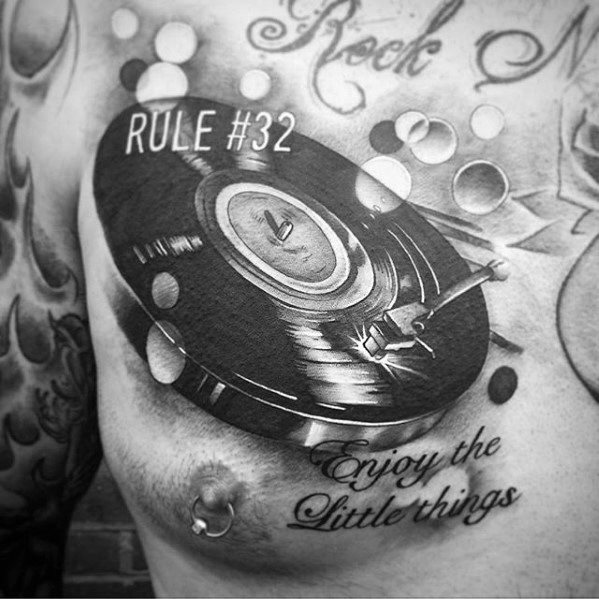 tatuagem discos de vinil 14