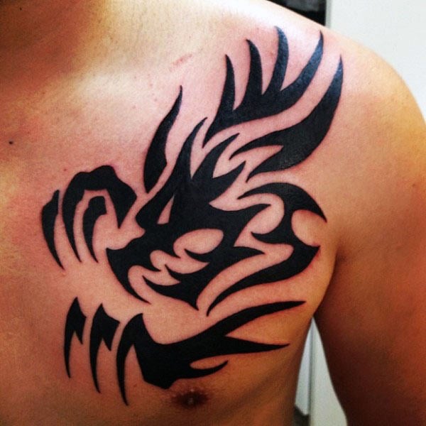 tatuagem dragao tribal 108