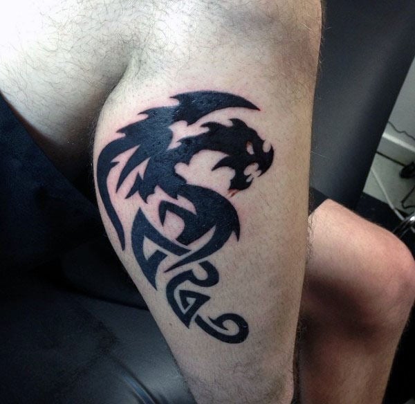 tatuagem dragao tribal 16