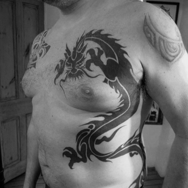 tatuagem dragao tribal 42