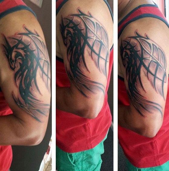 tatuagem dragao tribal 44