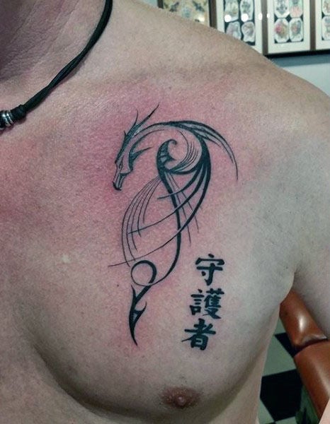tatuagem dragao tribal 48