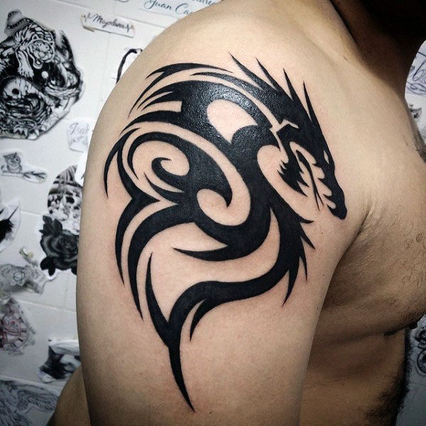 tatuagem dragao tribal 78
