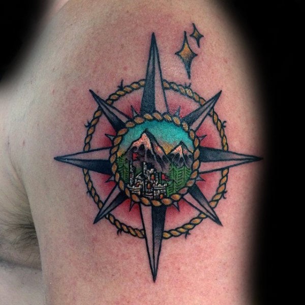 tatuagem estrela nautica 136