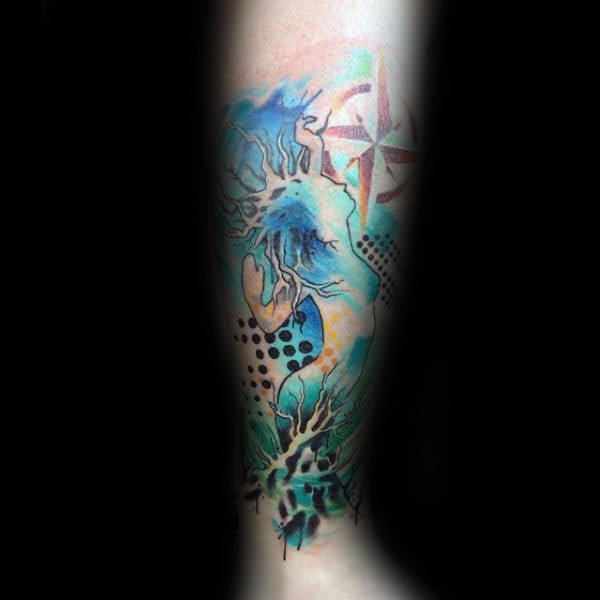 tatuagem estrela nautica 24