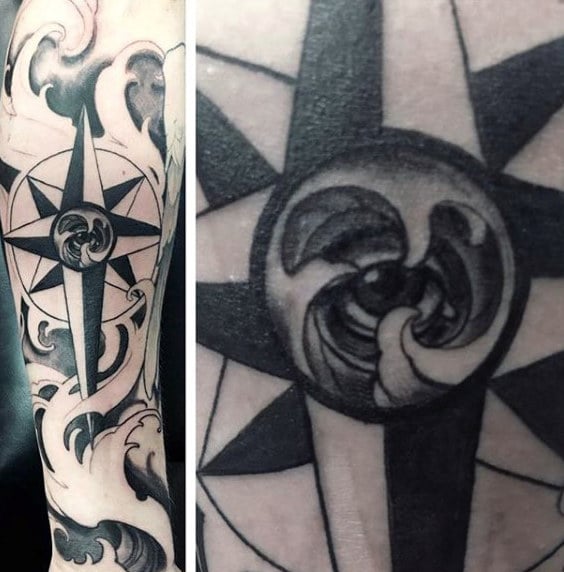 tatuagem estrela nautica 50