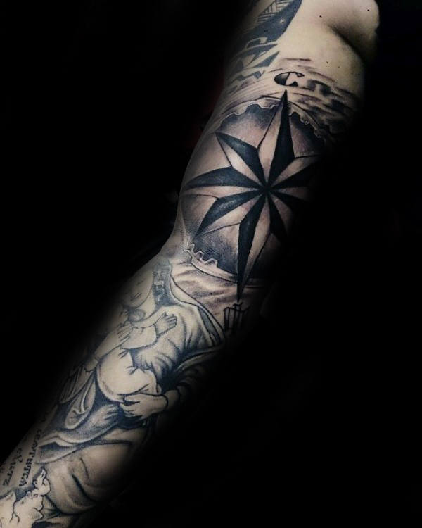 tatuagem estrela nautica 62