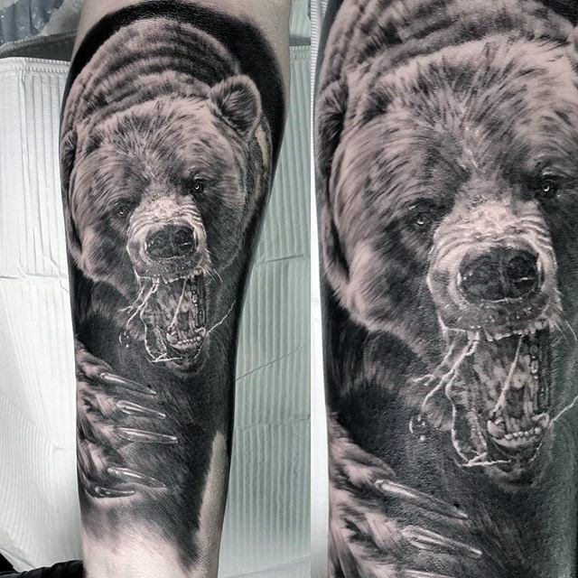 tatuagem garra arranhao urso 120
